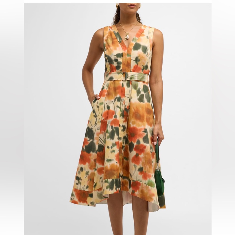 3.1 Phillip Lim Multicolor Floral High Low Dress